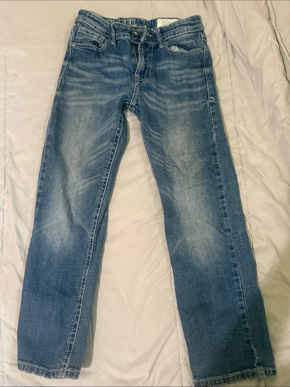 Kids' Slim Straight Jeans in Light Blue